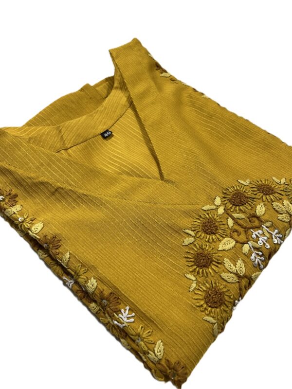Elegant hand stitch long kurti for women online