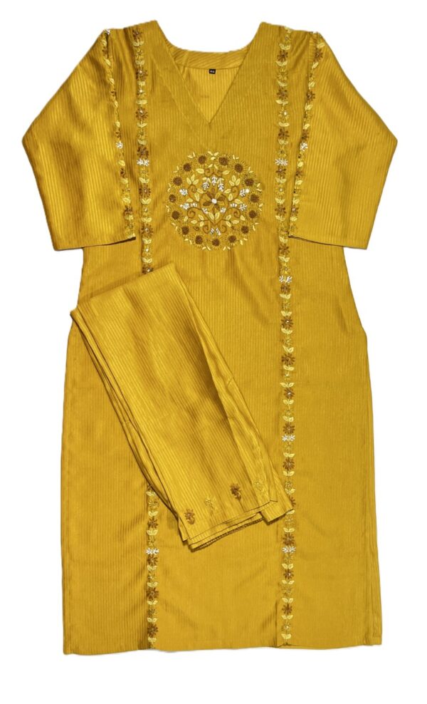 Elegant hand stitch long kurti for women online