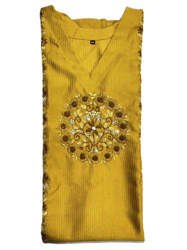 Elegant hand stitch long kurti for women online