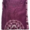 Hand embroidery wine color long kurti