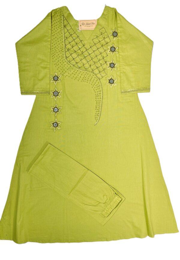 Kanta stitch kurti for women