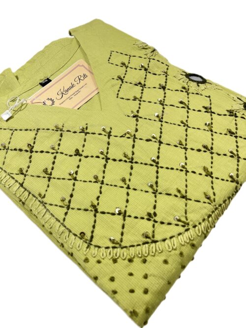 Kanta stitch kurti for women