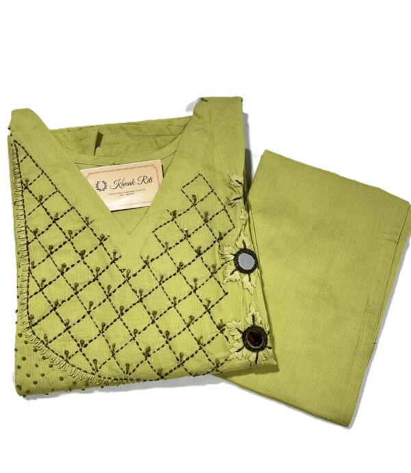 Kanta stitch kurti for women