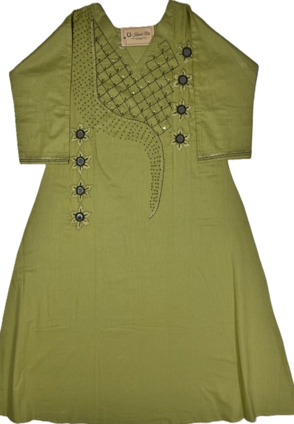 Kanta stitch kurti for women