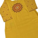 Long yellow kurti for women
