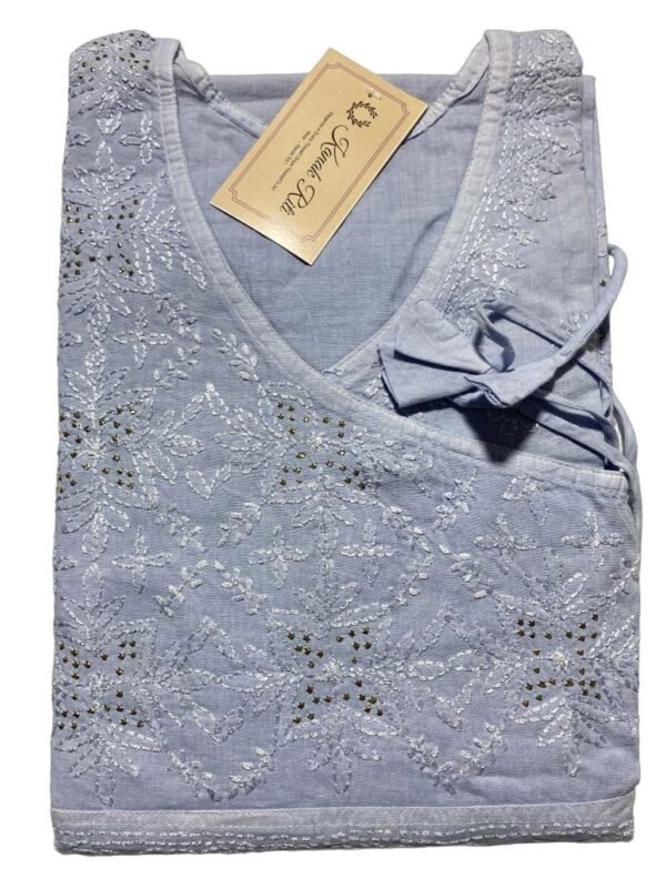 Angarakkha Mukhesh Work Chikankari Kurti | Kanak Riti