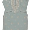 Elegant Grey Chikankari Kurti