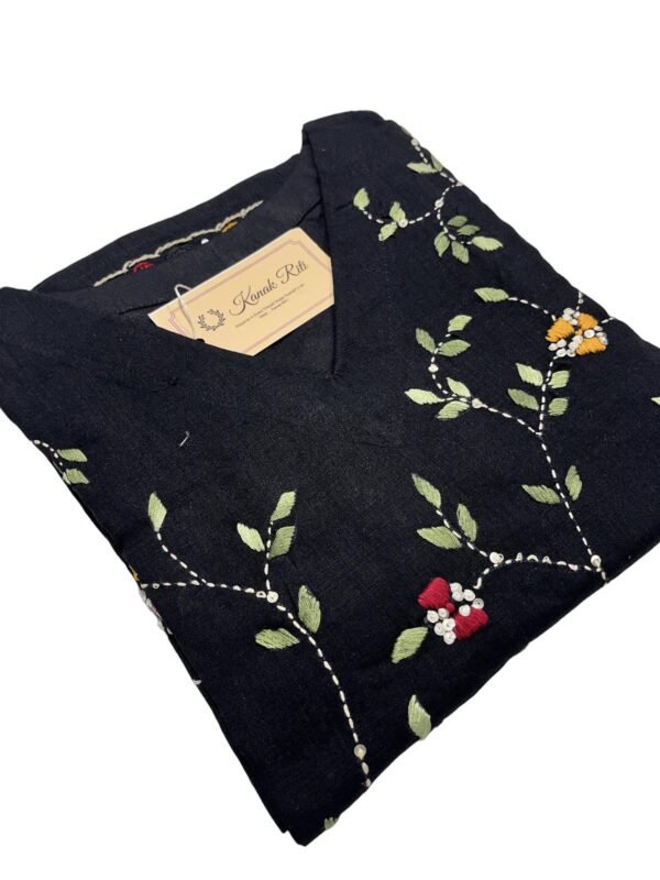 Elegant Black Cotton 2PC Ethnic Wear for Women