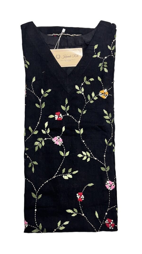 Elegant Black Cotton 2PC Ethnic Wear for Women