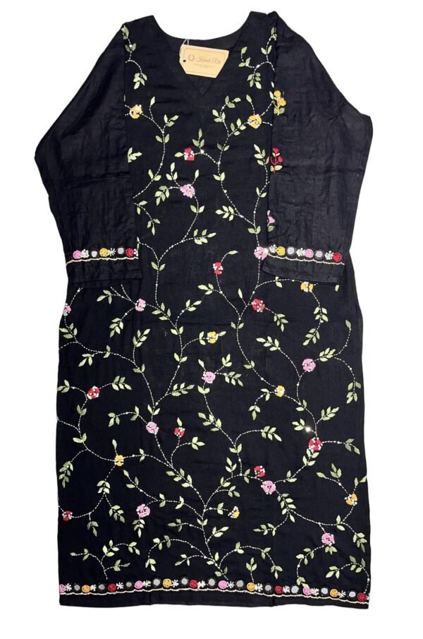 Elegant Black Cotton 2PC Ethnic Wear for Women
