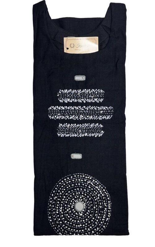Elegant Black Kurti Set for Office Wear - Kanak Riti