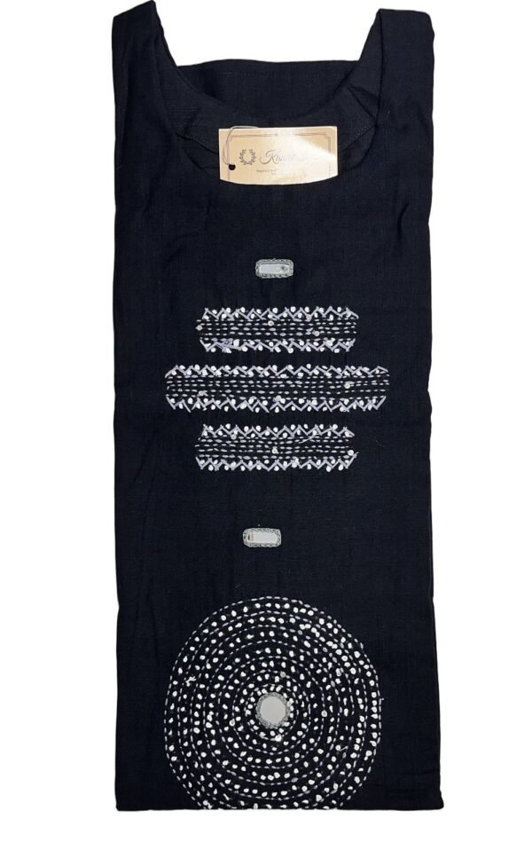 Elegant Black Kurti Set for Office Wear - Kanak Riti