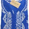 Elegant Blue Chikankari Kurti for Office Wear