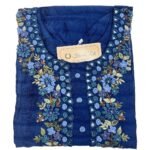 Elegant Blue Mirror Work Kurti for Women
