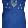 Elegant Blue Mirror Work Kurti for Women
