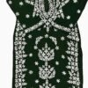 Elegant Dark Green Chikankari Kurti for Office Wear