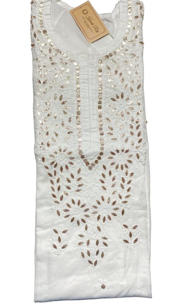 Elegant Gotapatti Chikankari Kurti
