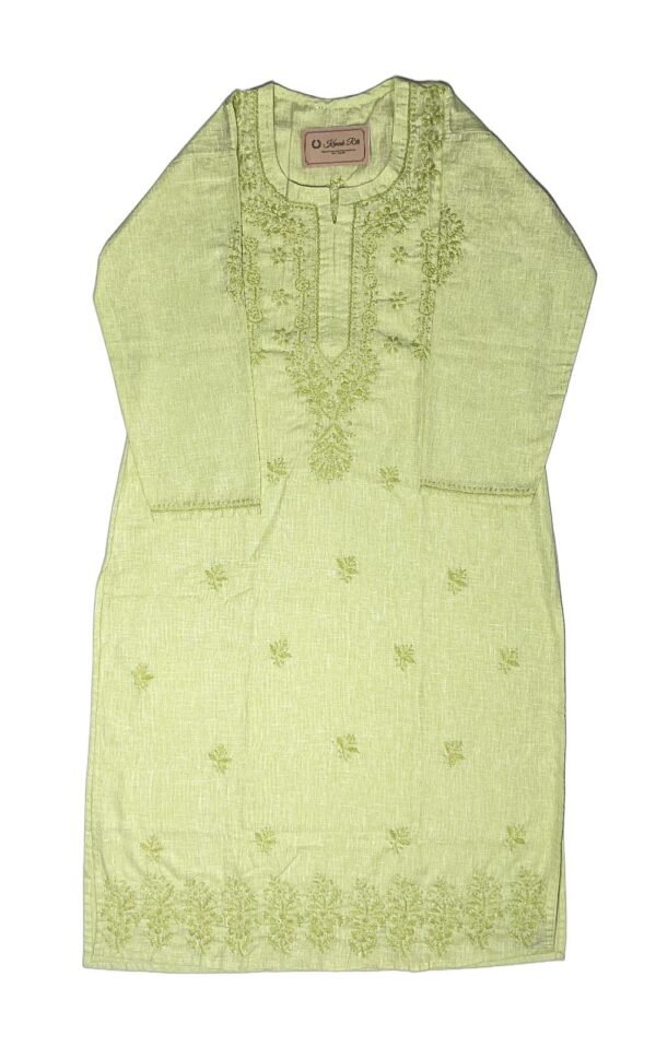 Elegant Green Chikankari Kurti Online