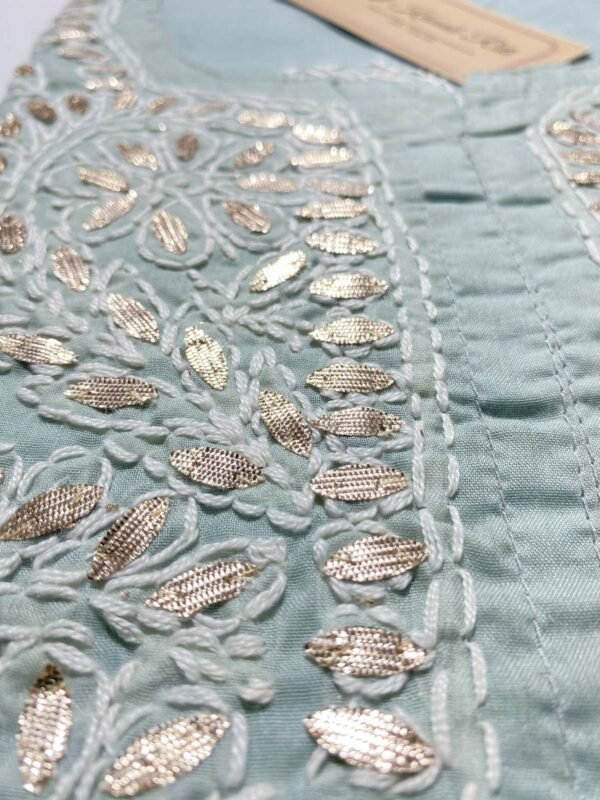 Elegant Grey Chikankari Kurti