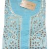 Elegant Light Blue Chikankari Cotton Kurti