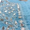 Elegant Light Blue Chikankari Cotton Kurti