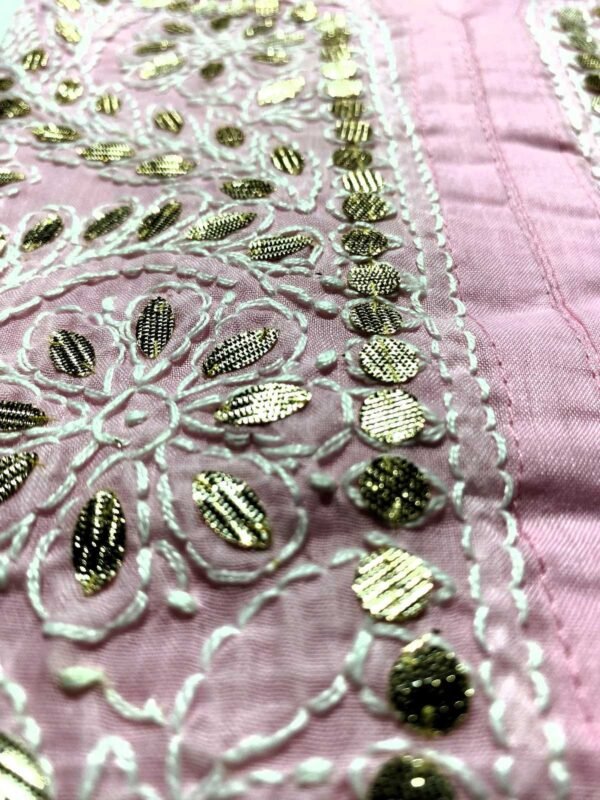 Elegant Pink Chikankari Cotton Kurti Online