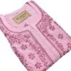 Elegant Pink Kota Doria Kurti with Chikankari Embroidery