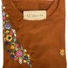 Rust brown cotton kurti set