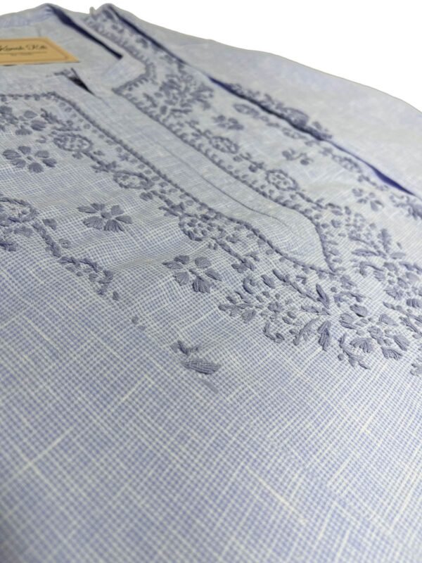 Lavender Chikankari Long Kurti for Women