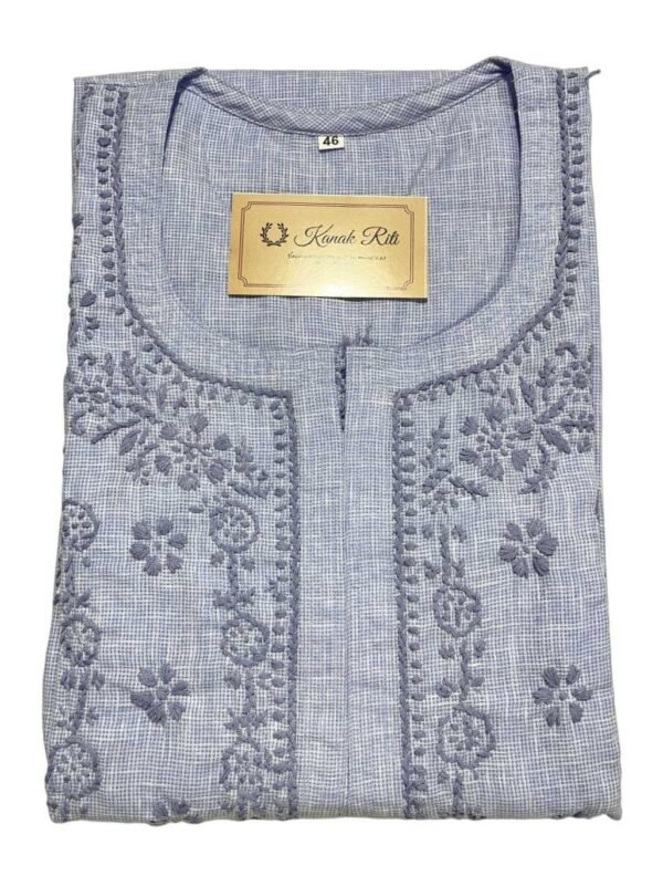 Lavender Chikankari Long Kurti for Women Online