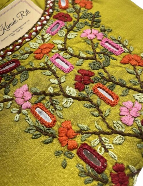 Premium Yellow Chikankari Kurti Set - Elevate Your Ethnic Style