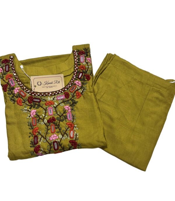 Premium Yellow Chikankari Kurti Set - Elevate Your Ethnic Style