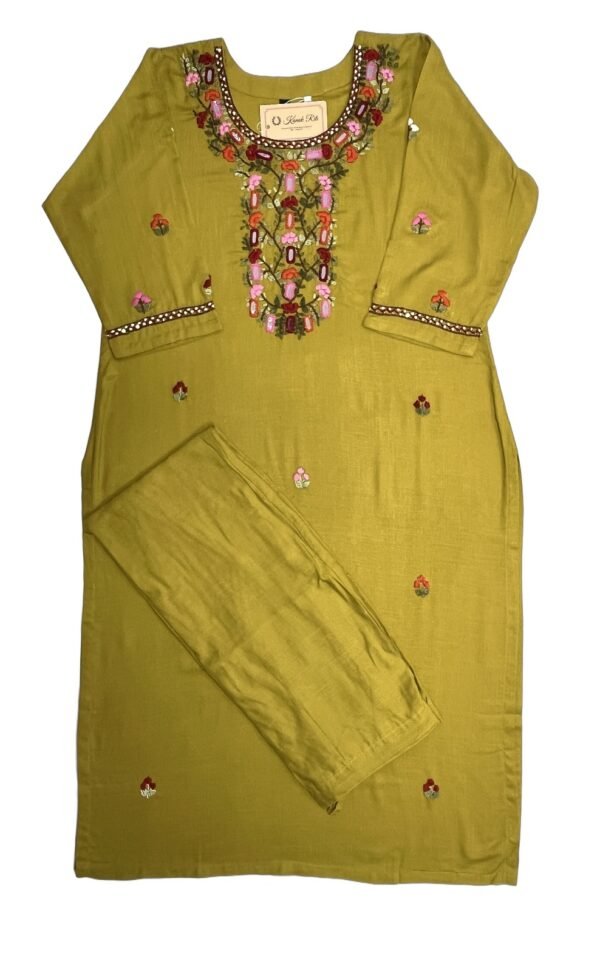 Premium Yellow Chikankari Kurti Set - Elevate Your Ethnic Style